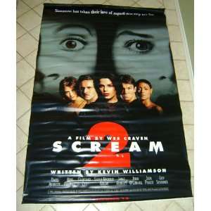  Scream 2 Original Vinyl Movie Banner 1997 Wes Craven 