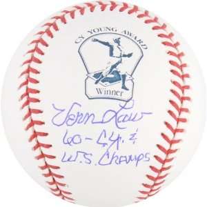  Vern Law Autographed Cy Young Logo Baseball  Details 60 