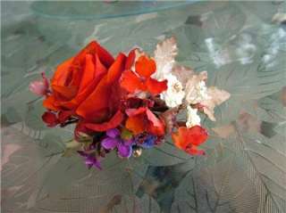 Orange Rose Corsage & Boutonniere WEDDING PROM  