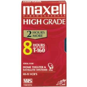   PREMIUM HIGH GRADE VHS VIDEO TAPES (8 HOURS)   224510 Electronics