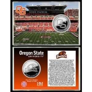  Oregon State University Reser Stadium Silver Coin Card 