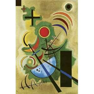 Wassily Kandinsky: 19.25W by 28.25H : Standhafles Grun (Solid Green 