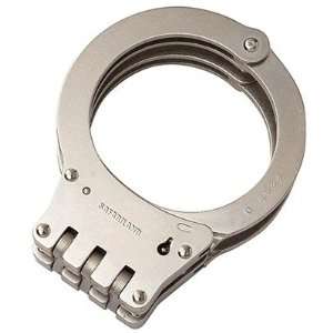 Hinged Handcuffs Oversized Hinged Handcuffs, Nickel:  