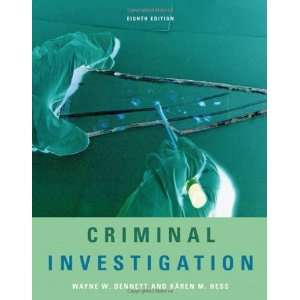    Criminal Investigation [Hardcover] Wayne W. Bennett Books