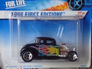 Hot Wheels 1998 First Editions 32 Ford black w/flames  