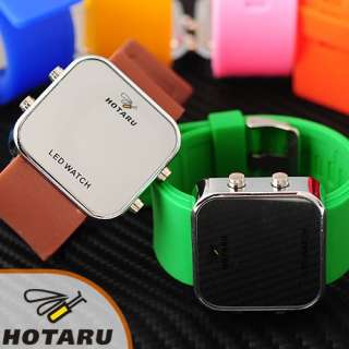 HOTARU Jelly Silicone Slap Led Luxury Wrist Watch Unisex Sport Man 