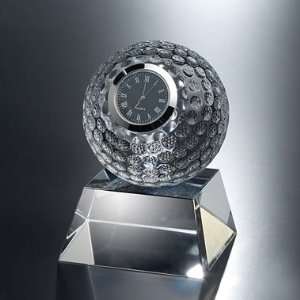  Whitney Golf Optic Crystal Clock: Home & Kitchen