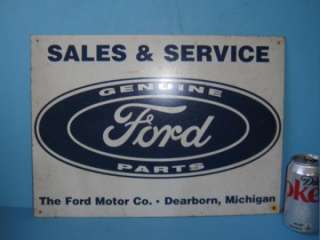   Ford Parts Sign Antique Old Car Truck Tractor Dealer Store  