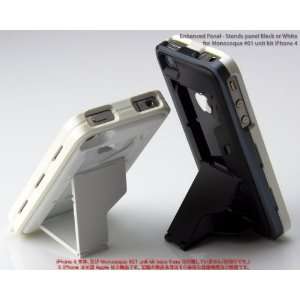  Monocoque #01 Enhanced Panel for iPhone 4   Stand (Black 