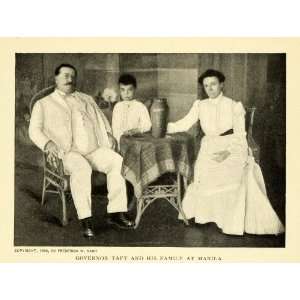  1904 Print President William Howard Taft Family Portrait 