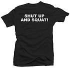 Shut Up and Squat Gym Workout Fitness Funny Health Muscle Body 