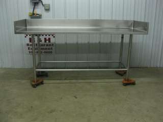 This unit is made from stainless steel (top, legs, under shelf)