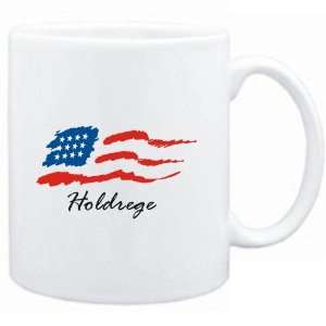  Mug White  Holdrege   US Flag  Usa Cities Sports 