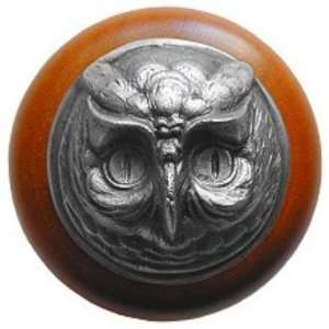   Hill Wise Owl cherry Cabinet Knob Antique Brass: Home Improvement