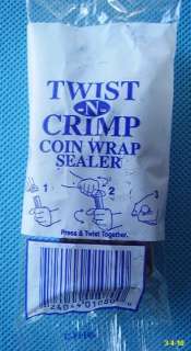 Twist n crimp penny Coin Wrap Sealer Make Shot Gun roll  