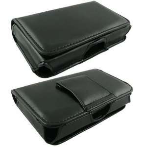  Modern Tech Black PU Leather Belt Carry Pouch/ Case for LG 