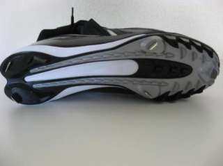 New NIKE Swoosh Lo BLACK Metal Baseball Cleats Shoes 16  