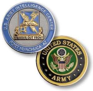 ARMY FORT HUACHUCA INTELLIGENCE CENTER CHALLENGE COIN  