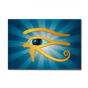  Rectangle Magnet Gold Eye of Horus 