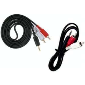   CABLE WITH ONE STEREO mini 3.5mm plug to two rca plugs: Electronics