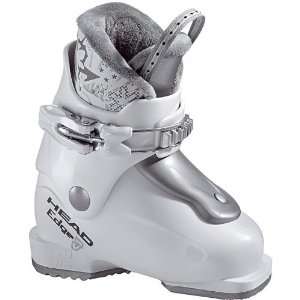  Head 2011 Edge J1 kids junior ski boots WHITE/SILV 18.5 