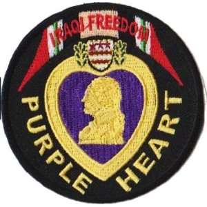  Iraqi Freedom Purple Heart Military Veteran Biker Patch 