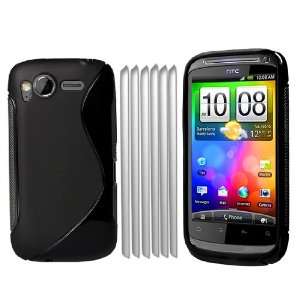  Accessory Pack For The HTC Desire S S Line Gel Case With 6 