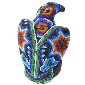  Eagle ~ 5.5 Inch Huichol Bead Art