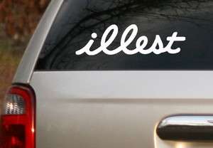 ILLEST JDM Decal Sticker FREE Same Day Shipping   Pick Colors & Size 
