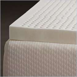 Ventilated memory foam 3 inch mattress topper has hundreds of holes 