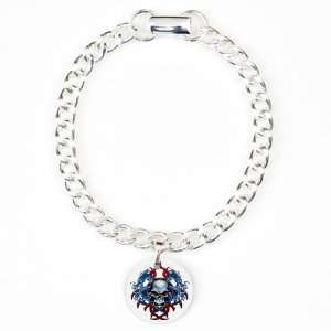  Charm Bracelet Skull With Dragons: Artsmith Inc: Jewelry