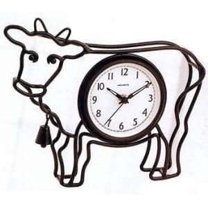  Cow Metal Wall Clock 9 in.: Patio, Lawn & Garden