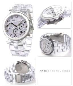 NEW MARC JACOBS Ladies Clear Acrylic Watch MBM4536  
