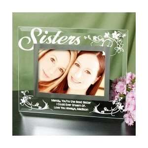  Sisters Picture Frame Personalized any 3 line Message 
