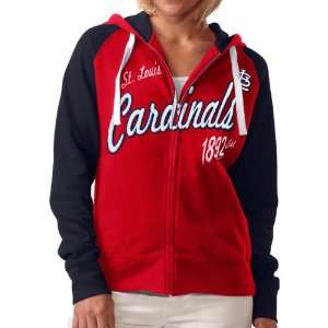  St. Louis Cardinals Ladies Red Inductee Full Zip Hoody 
