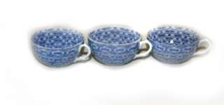 THREE old ASIAN TEA CUPS very ornate DAINTY MINT condition  