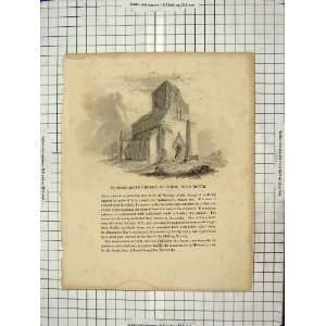  C1880 St. Margarets Church Cliffe Dover Cooke Engraving 