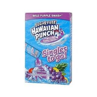 Sugar Free Hawaiian Punch Wild Purple Smash Singles to Go 8 Packets (4 