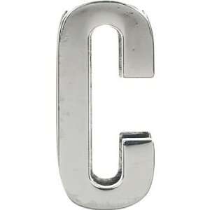 Dickens Closet Create a Collar 18 mm Chrome Letter C Charm, Color 