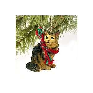  Maine Coon Brown Tabby Cat Miniature Ornament: Home 