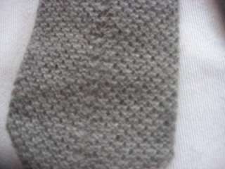 Skinny Cashmere Sweater Knit Tie Made in Italy 3 Wide  