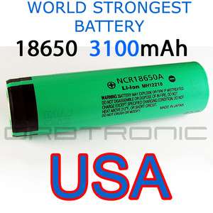   PANASONIC 18650 Li ion RECHARGEABLE Lithium Battery One NCR18650A cell