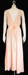 Lady Leonora Peach Rayon Nightgown 1940’S  
