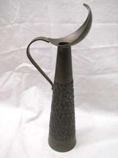 PERLETINN NORWAY PEWTER BUD VASE PITCHER DUTCH MODERN  