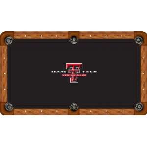  Texas Tech Pool Table Felt   Professional 7ft   Texas Tech Logo 