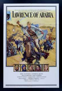 LAWRENCE OF ARABIA * ORIG MOVIE POSTER STYLE A ROADSHOW  