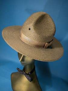 TROOPER STYLE VINTAGE HAT HARD STRAW FIRM NICE A+ MILAN  