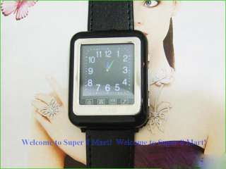   inch touch screen triband watch cell phone with leather wrist band