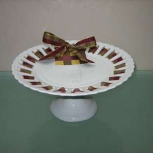  RIBBON HARVEST 10 FOOTED CAKE STAND: Home & Kitchen