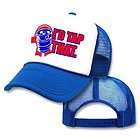 BLUE/WHITE ID TAP THAT KEG BEER Mesh TRUCKER Hat CAP